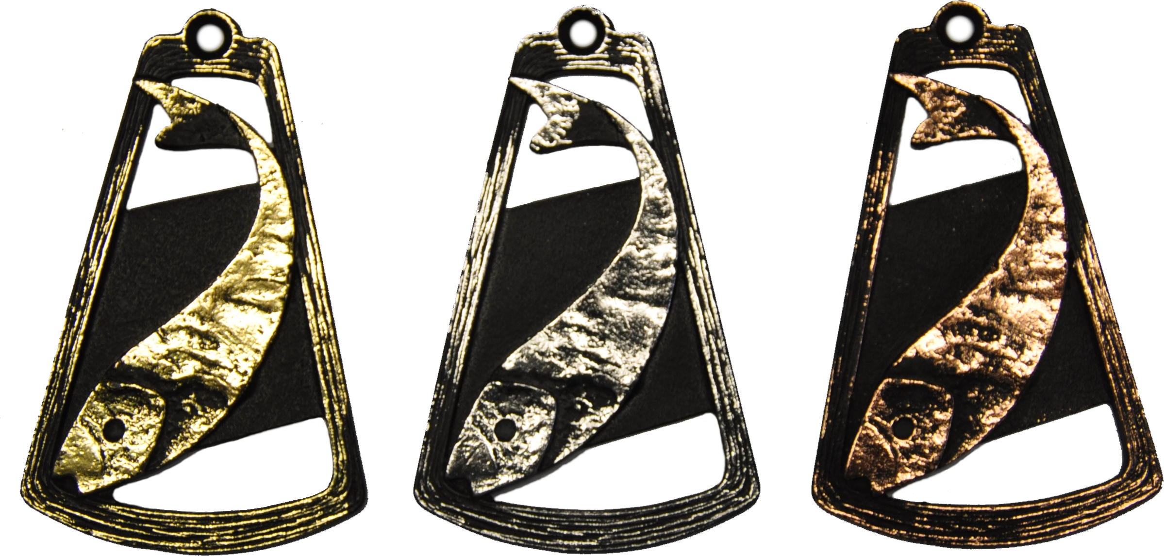 Vis Medaille goud-zilver-brons MTL764
